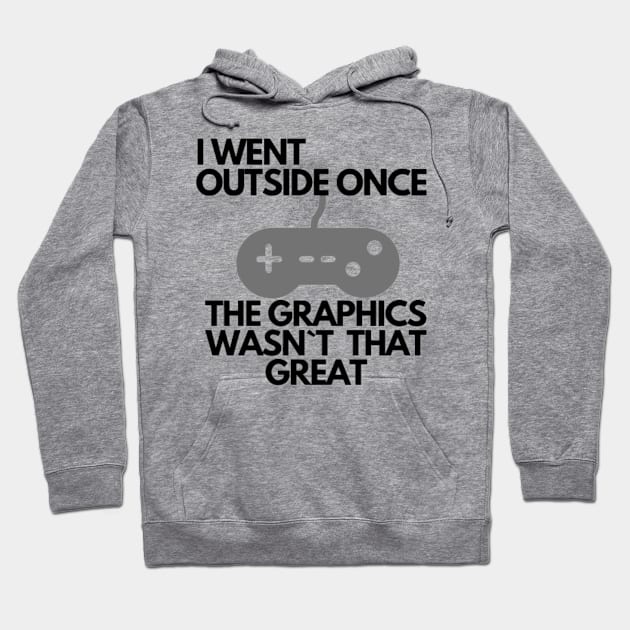 Went outside once Hoodie by BosStudios